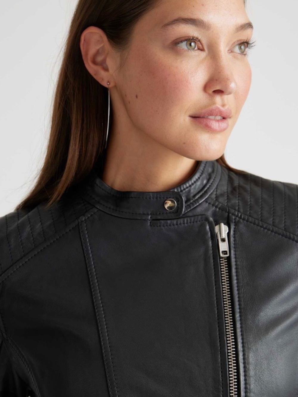 100% Leather Café Racer Jacket - Picture 4 of 12